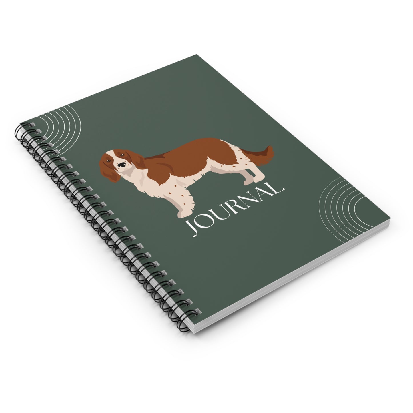 Welsh Springer Spaniel College Ruled Spiral Notebook