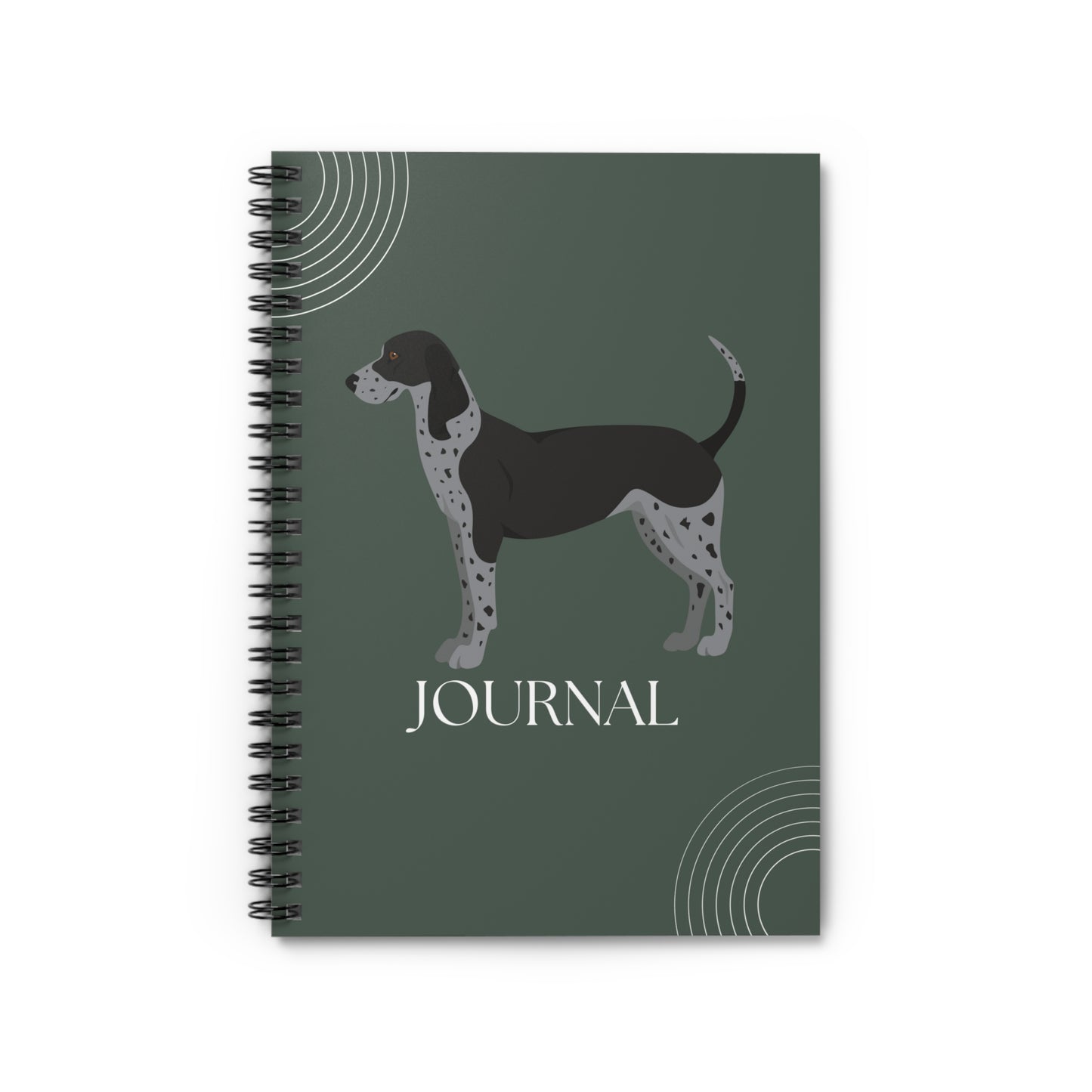 Bluetick Coonhound College Ruled Spiral Notebook