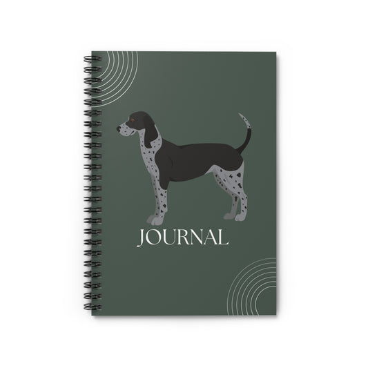 Bluetick Coonhound College Ruled Spiral Notebook