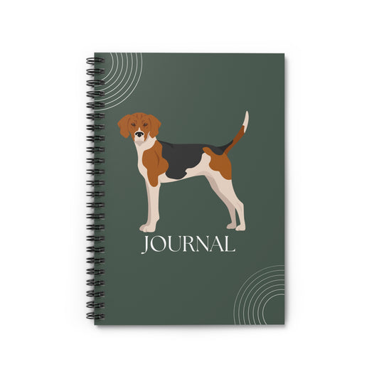 Treeing Tennessee Coonhound College Ruled Spiral Notebook