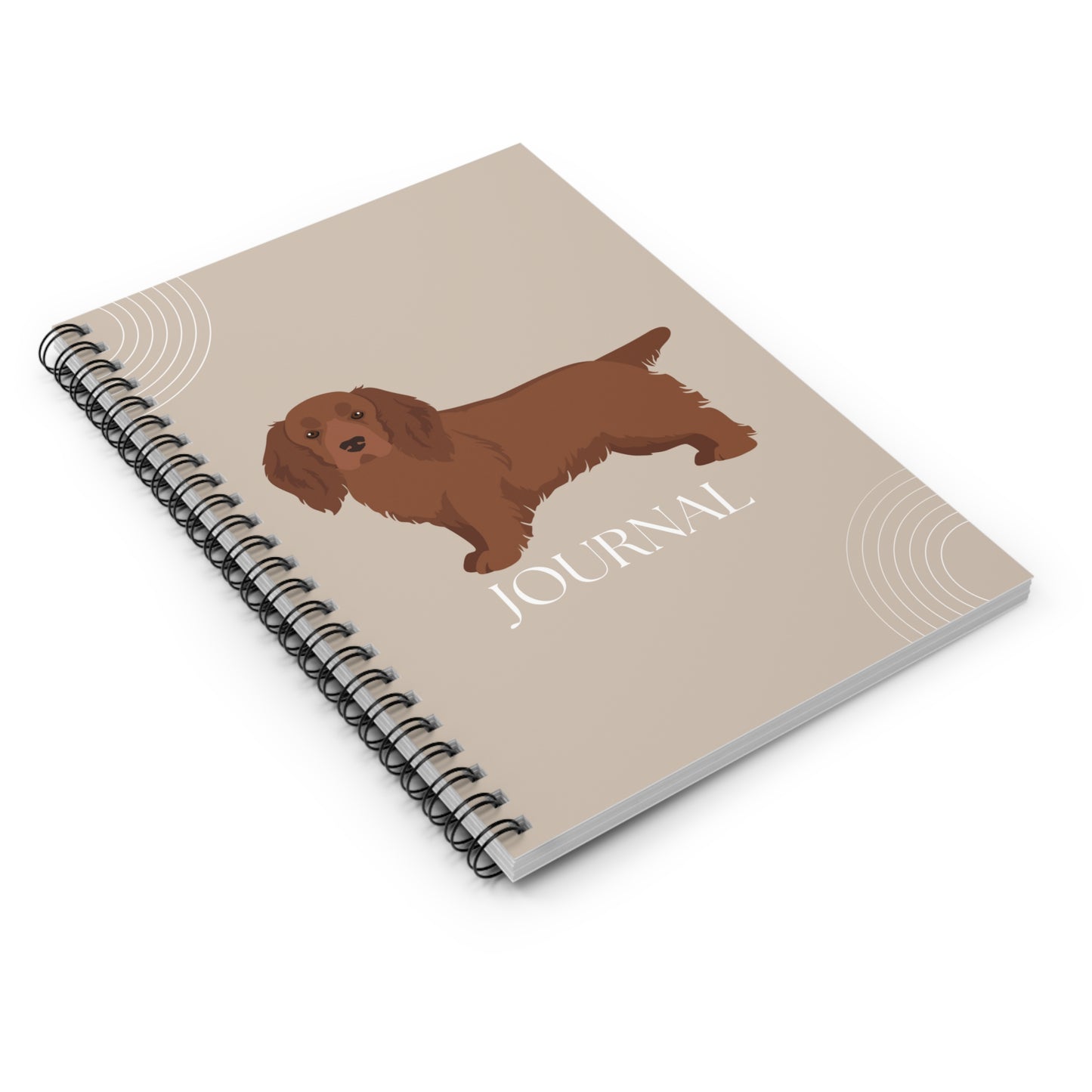 Sussex Spaniel College Ruled Spiral Notebook