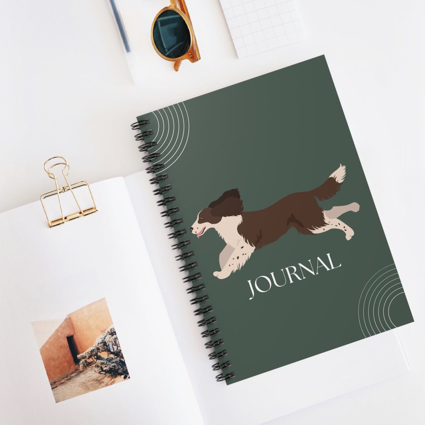 French Spaniel College Ruled Spiral Notebook