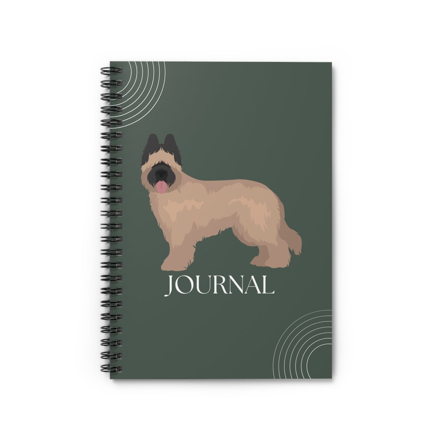 Briard College Ruled Spiral Notebook