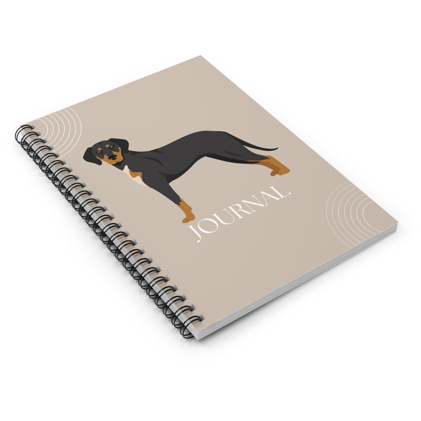 Transylvanian Hound College Ruled Spiral Notebook