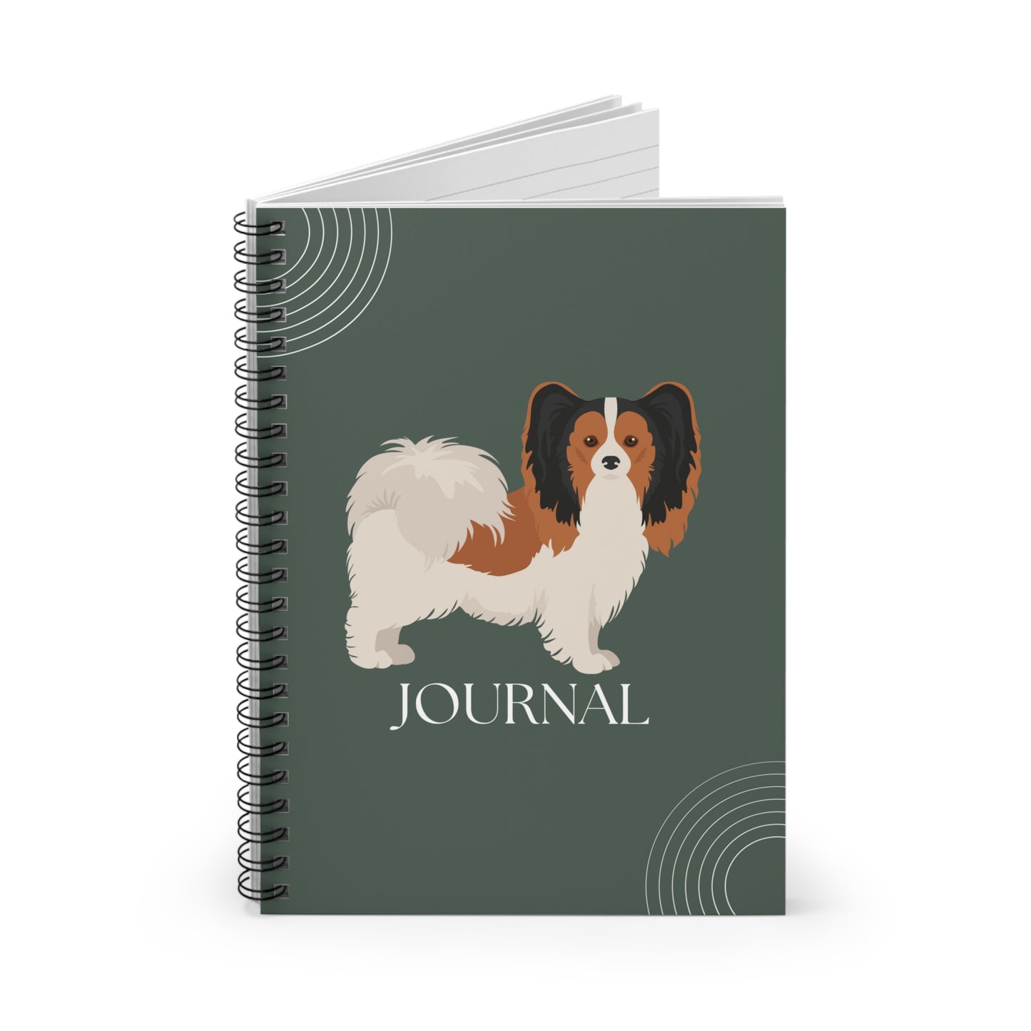 Papillon College Ruled Spiral Notebook