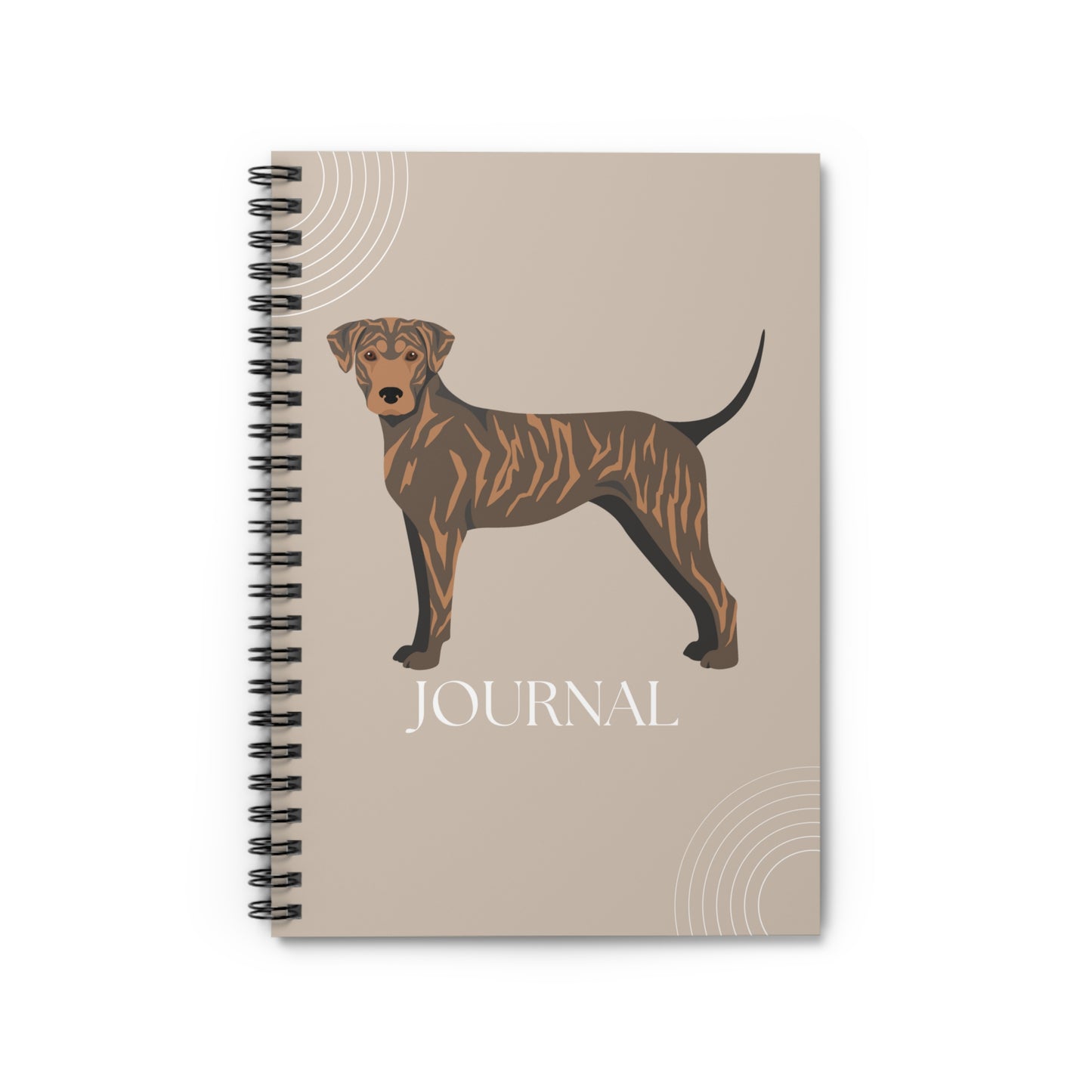 Treeing Tennessee Brindle College Ruled Spiral Notebook