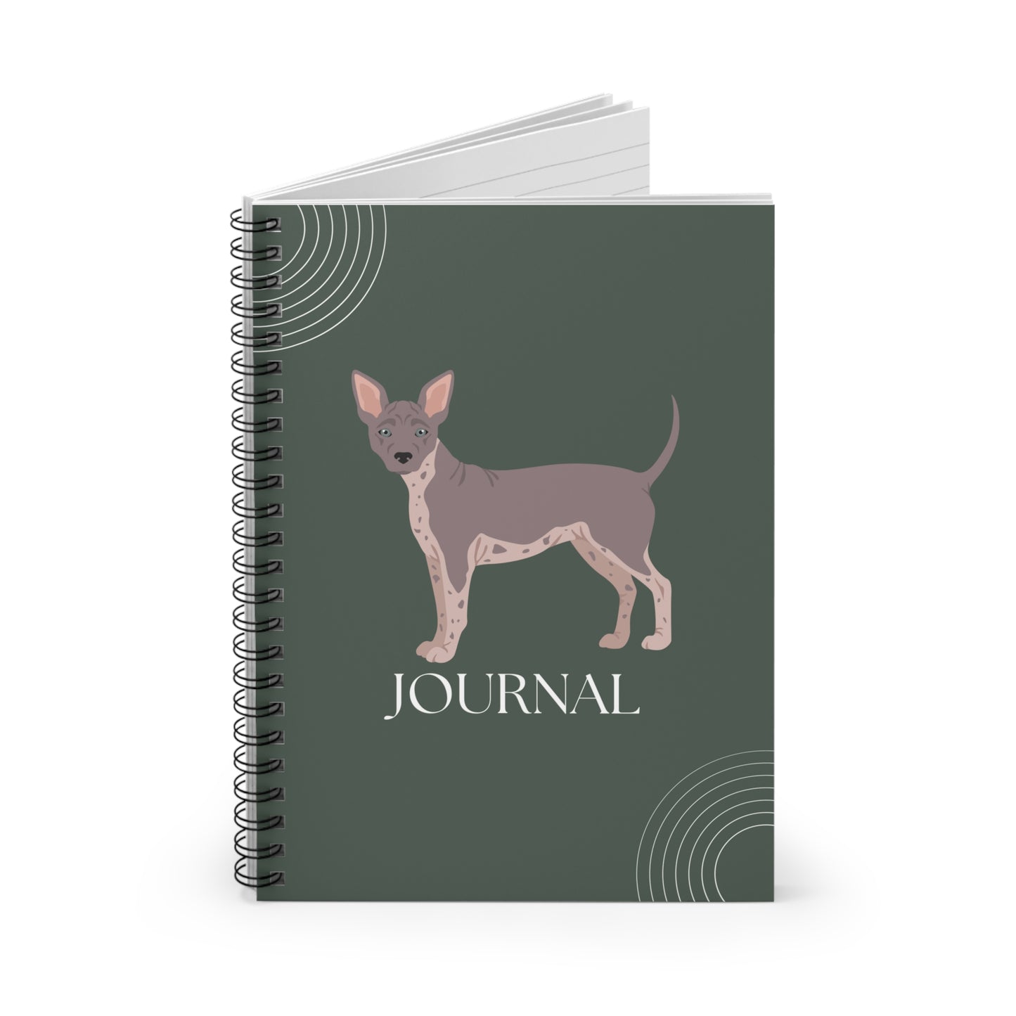 American Hairless Terrier College Ruled Spiral Notebook