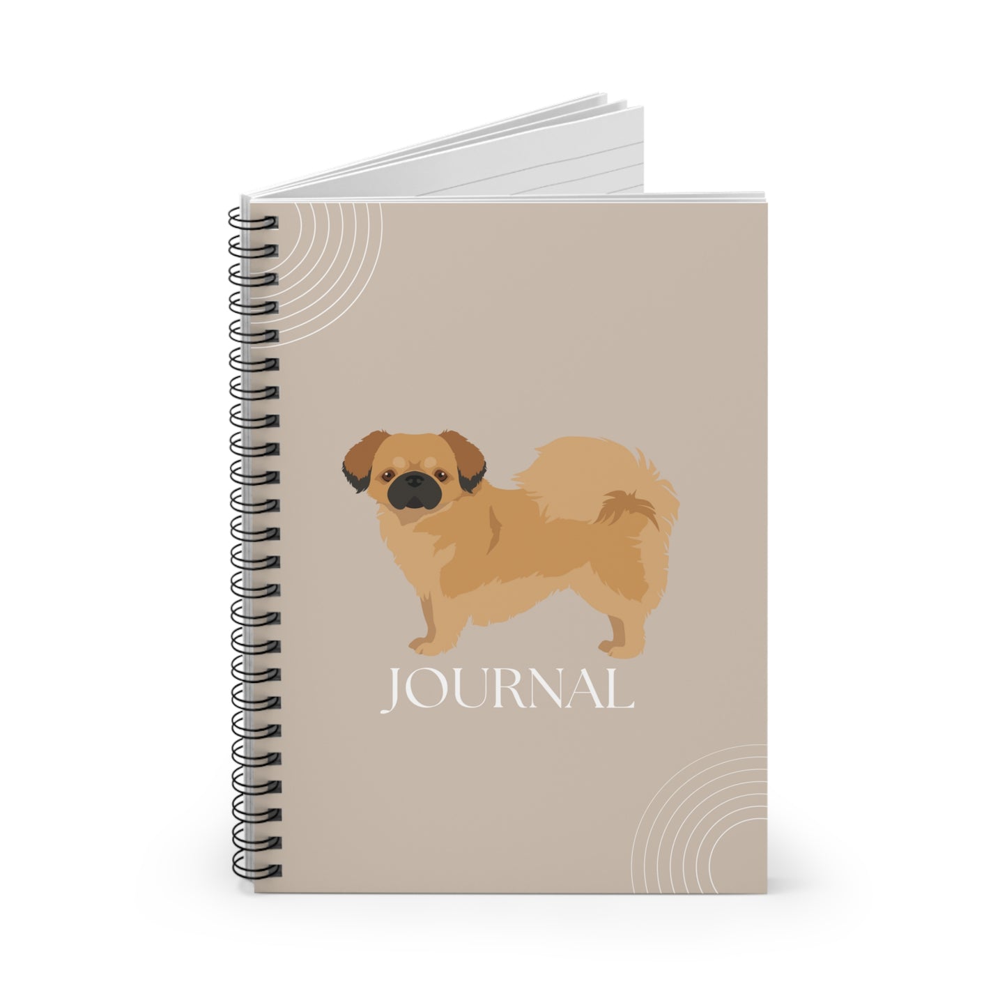 Tibetan Spaniel College Ruled Spiral Notebook