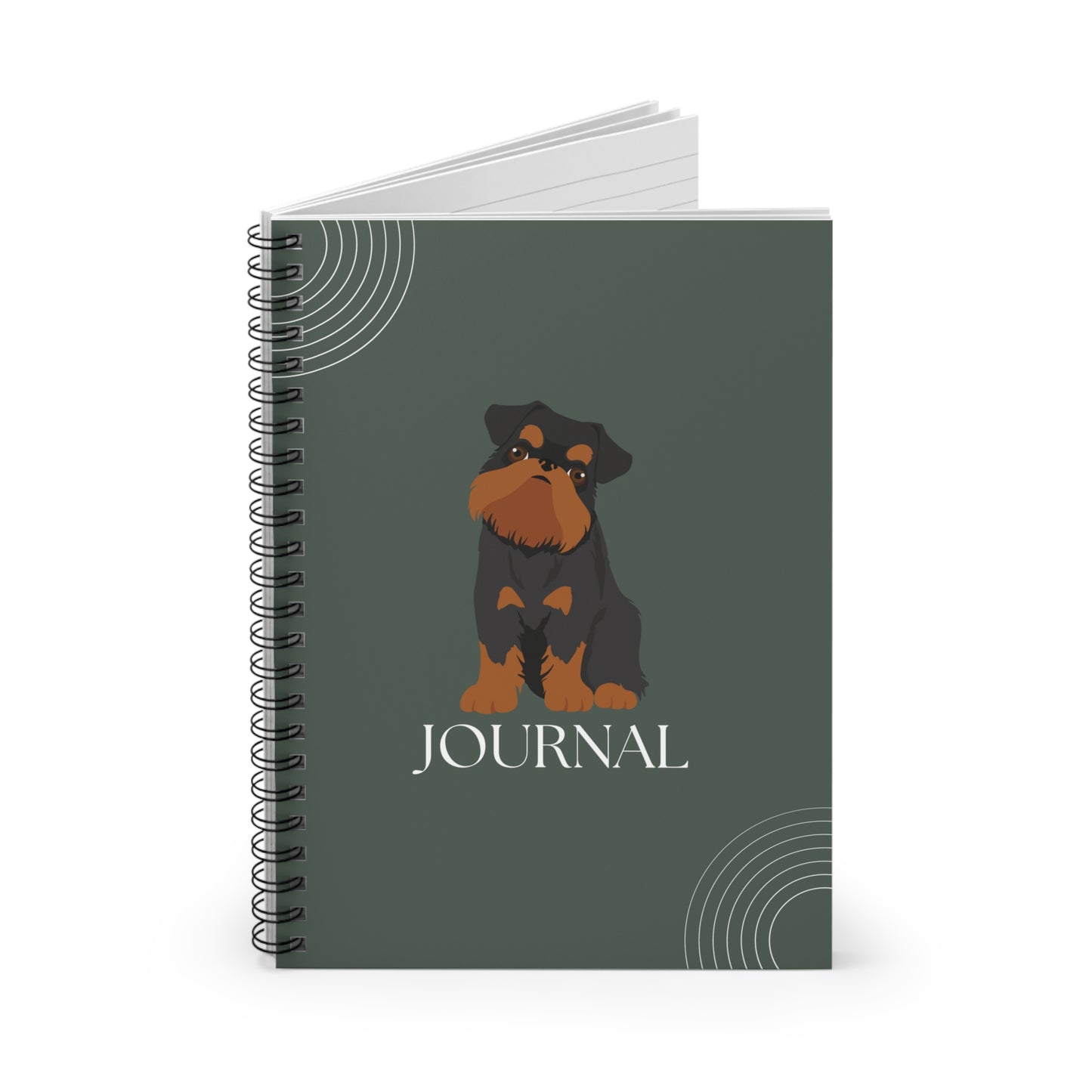 Brussels Griffon College Ruled Spiral Notebook