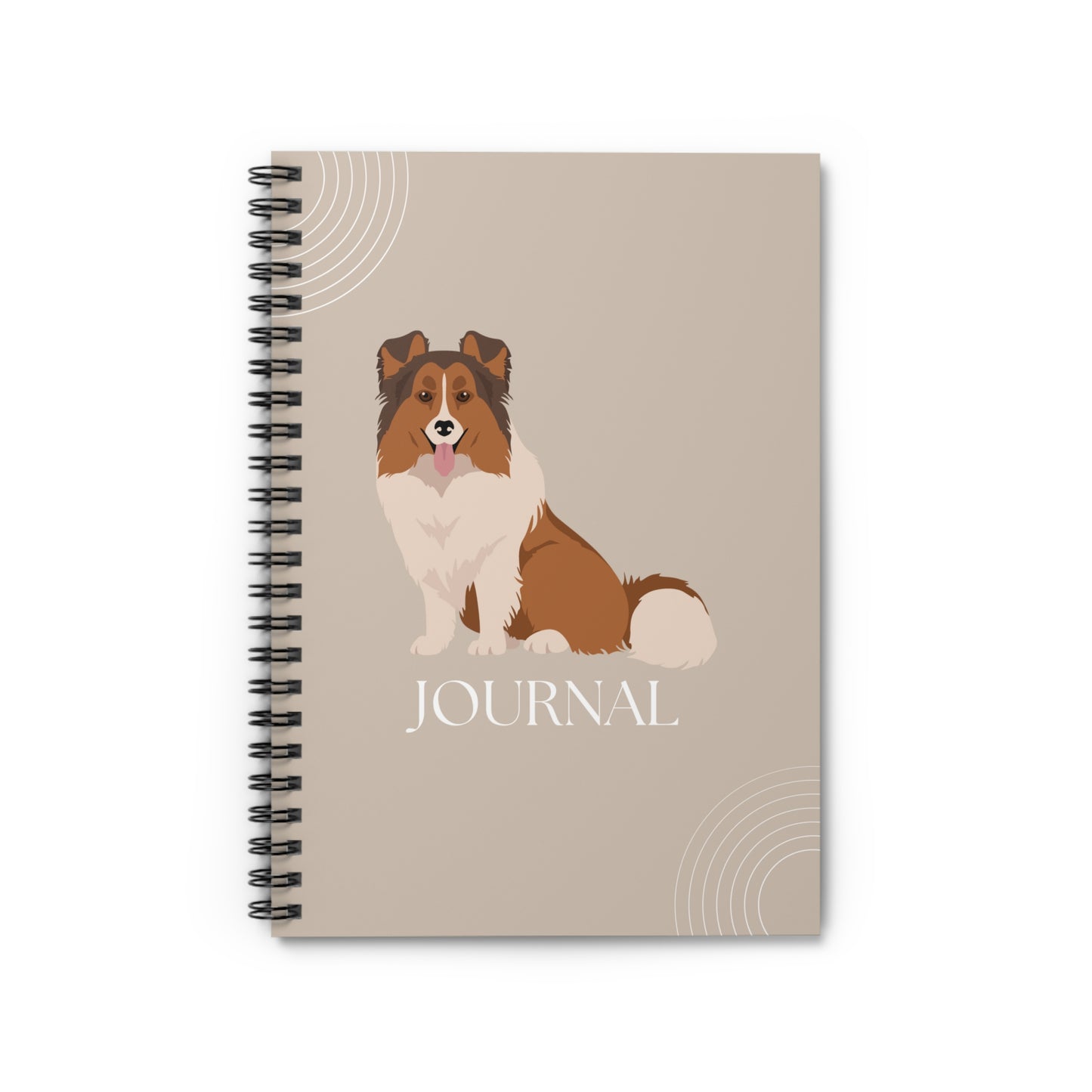 Shetland Sheepdog College Ruled Spiral Notebook