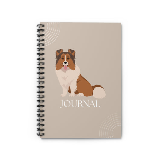 Shetland Sheepdog College Ruled Spiral Notebook