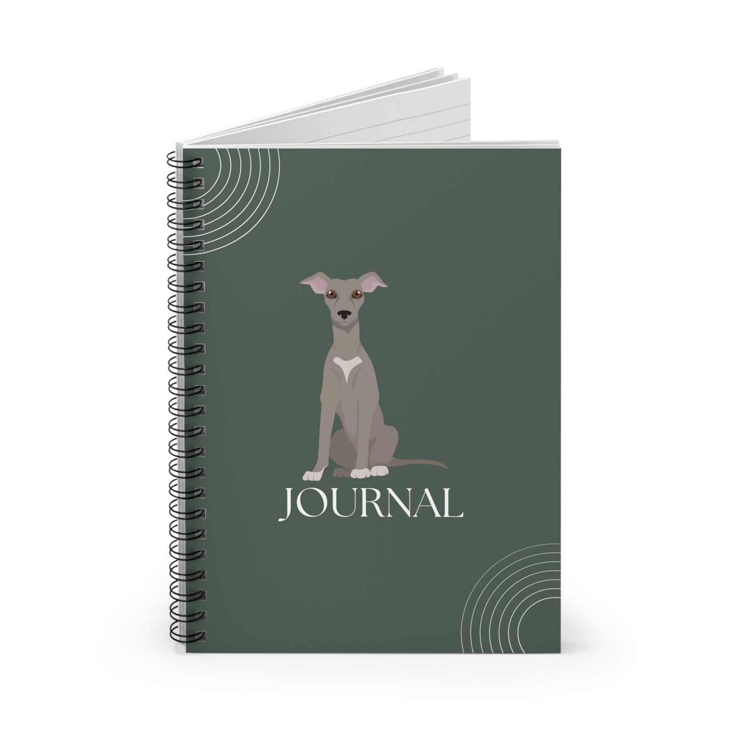 Italian Greyhound College Ruled Spiral Notebook