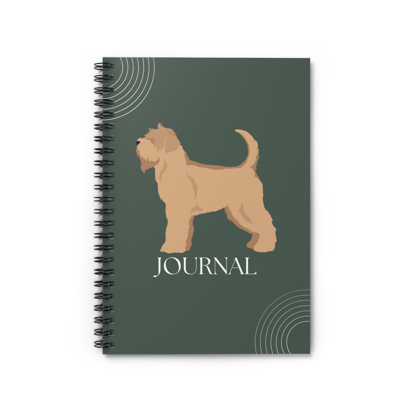 Soft Coated Wheaten Terrier College Ruled Spiral Notebook