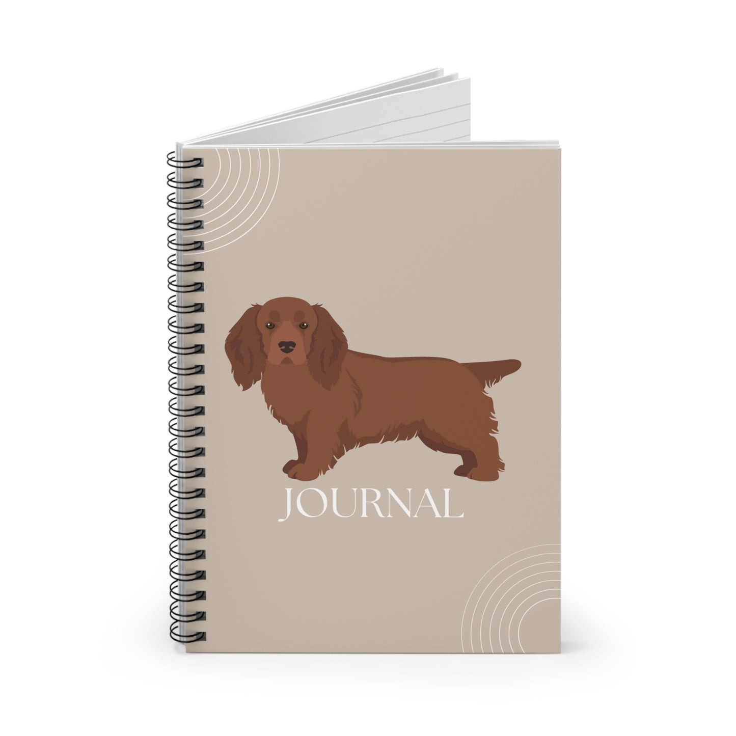 Sussex Spaniel College Ruled Spiral Notebook