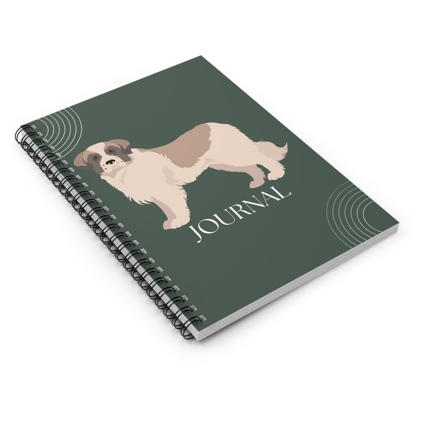 Pyrenean Mastiff College Ruled Spiral Notebook