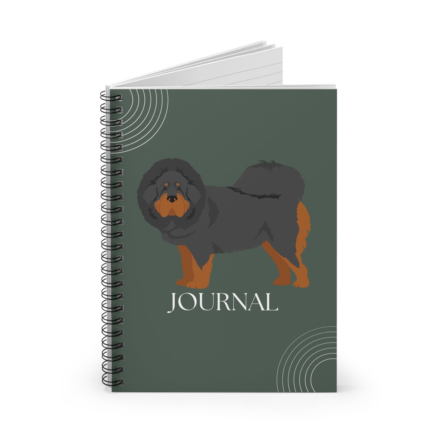 Tibetan Mastiff College Ruled Spiral Notebook