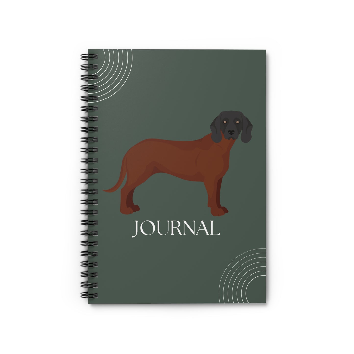 Bavarian Mountain Scent Hound College Ruled Spiral Notebook