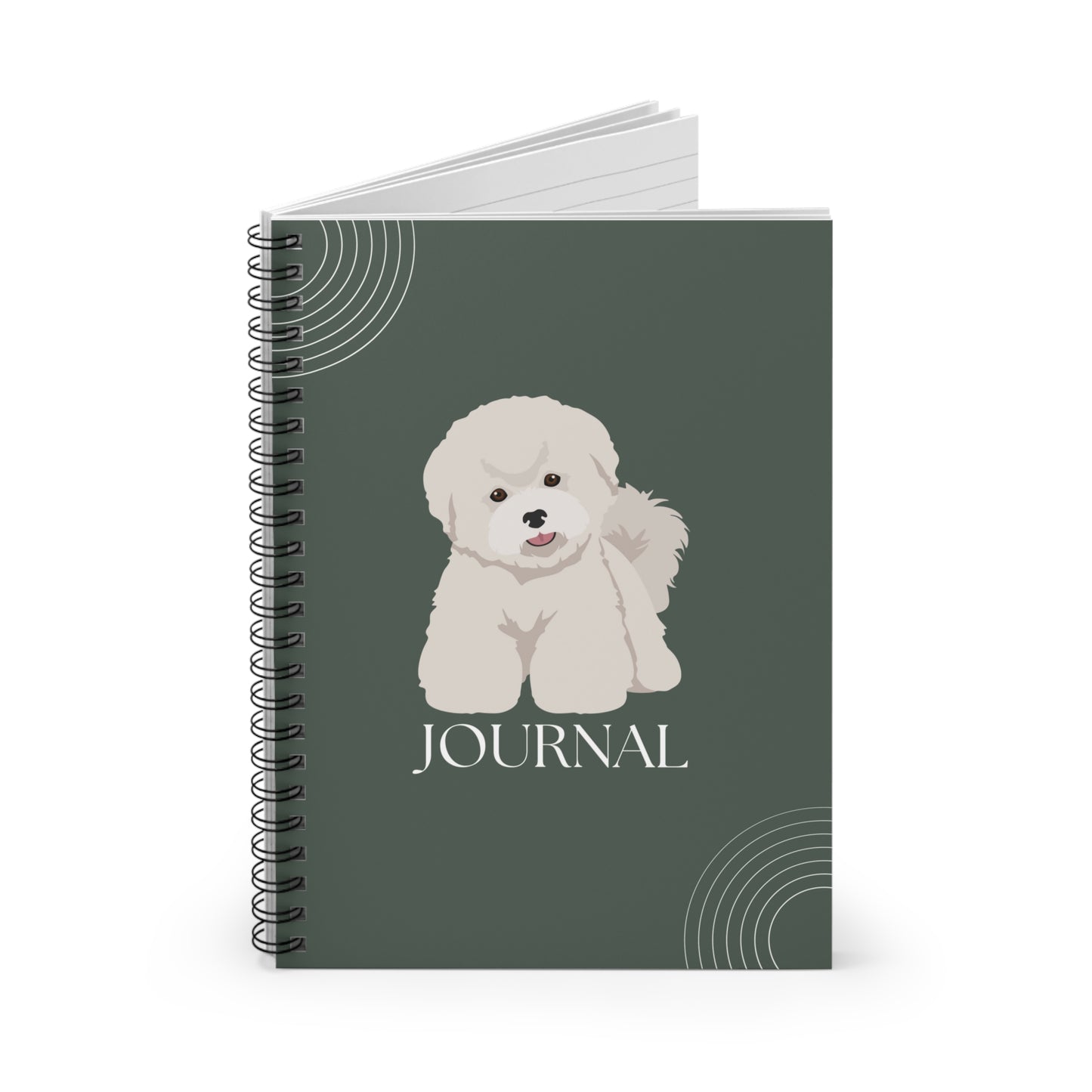 Bichon Frise College Ruled Spiral Notebook