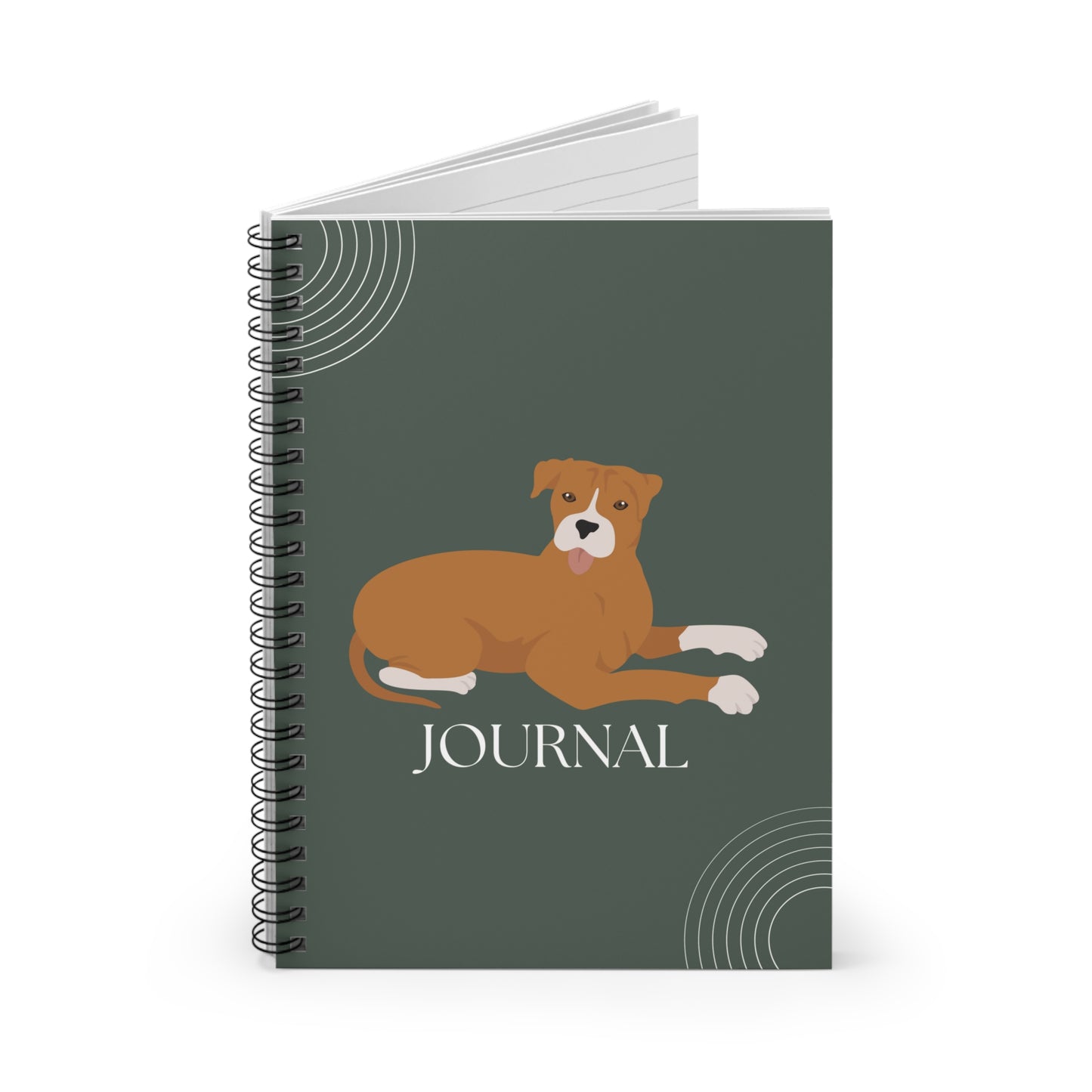 American Staffordshire Terrier College Ruled Spiral Notebook