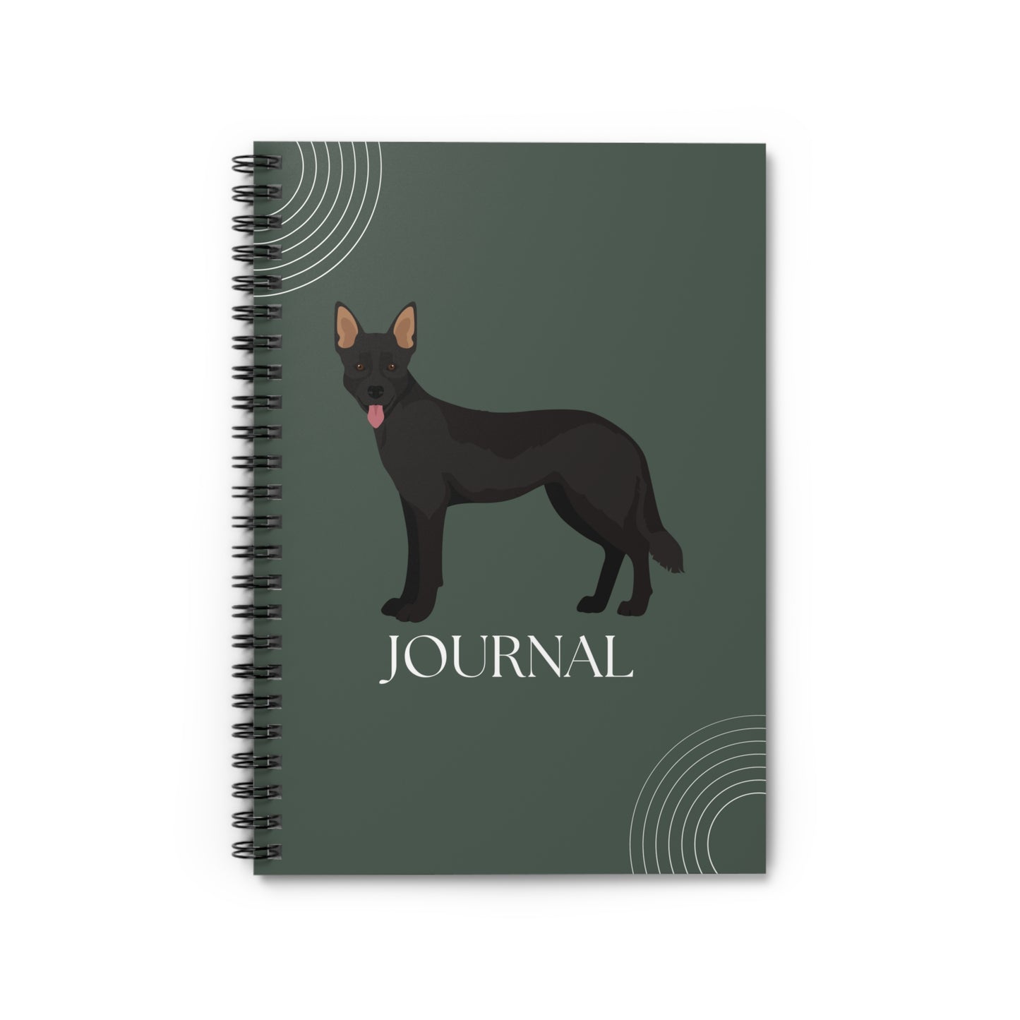Australian Kelpie College Ruled Spiral Notebook