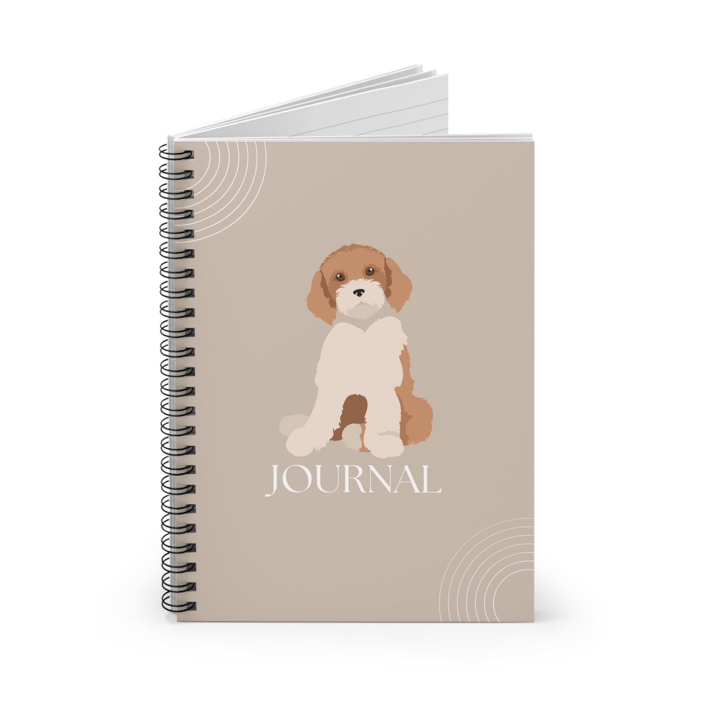 Midi Labradoodle College Ruled Spiral Notebook