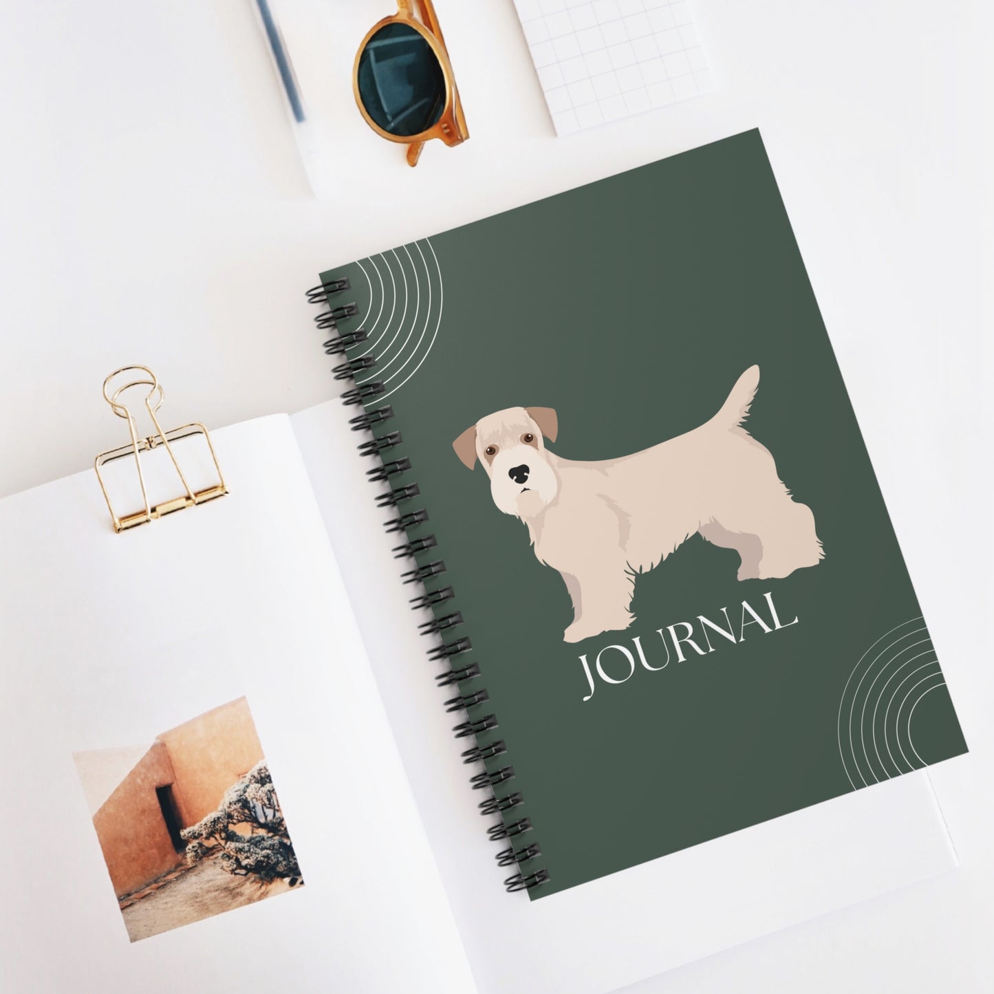 Sealyham Terrier College Ruled Spiral Notebook