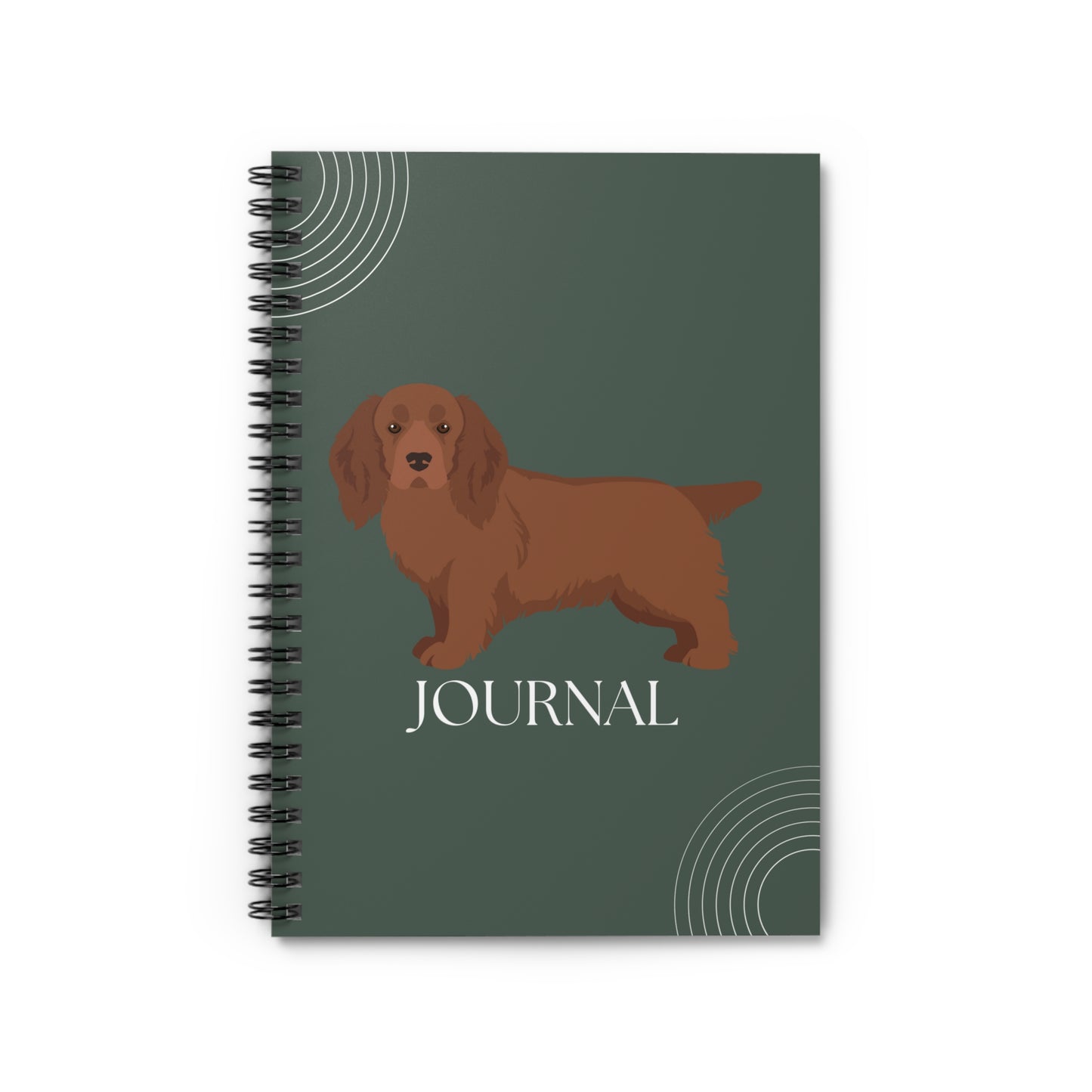 Sussex Spaniel College Ruled Spiral Notebook