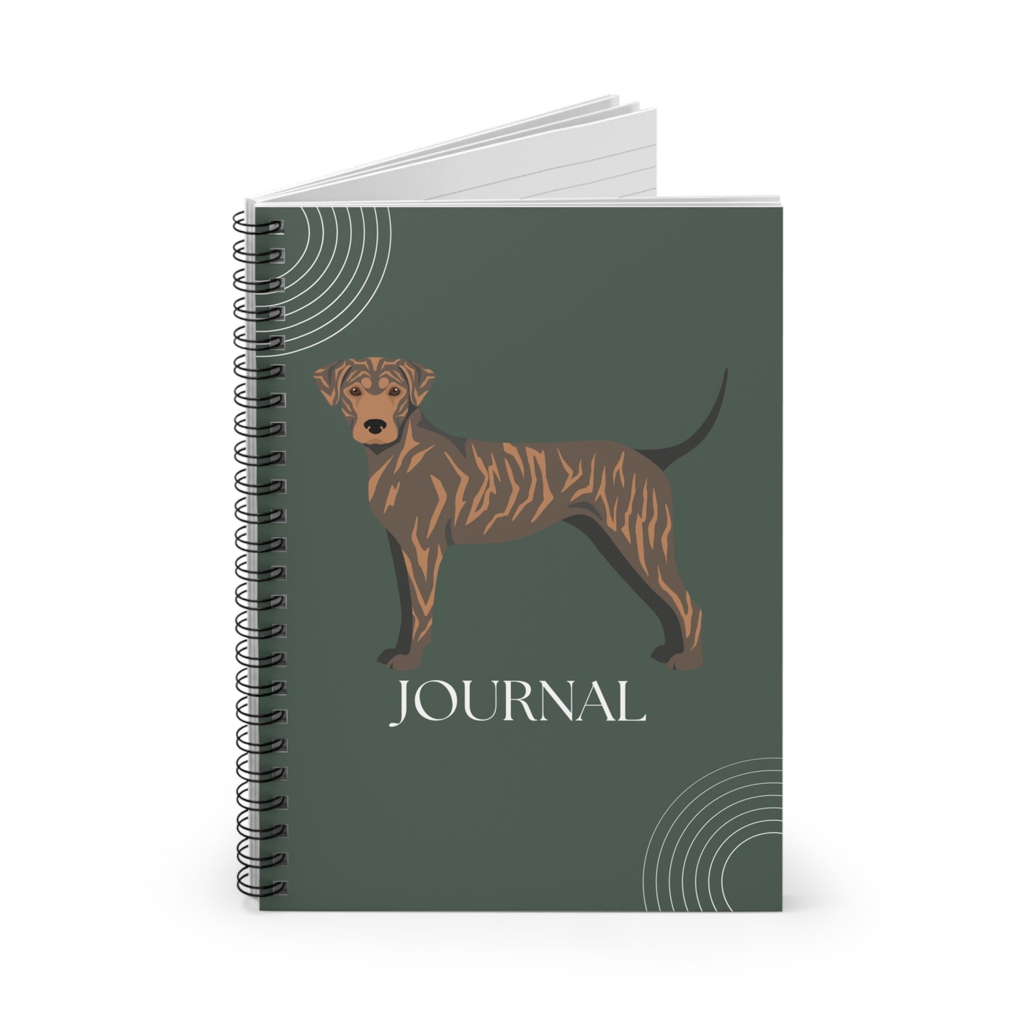 Treeing Tennessee Brindle College Ruled Spiral Notebook