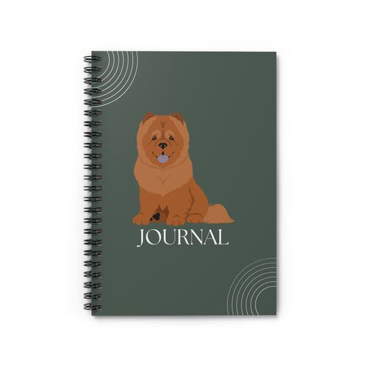 Chow Chow College Ruled Spiral Notebook