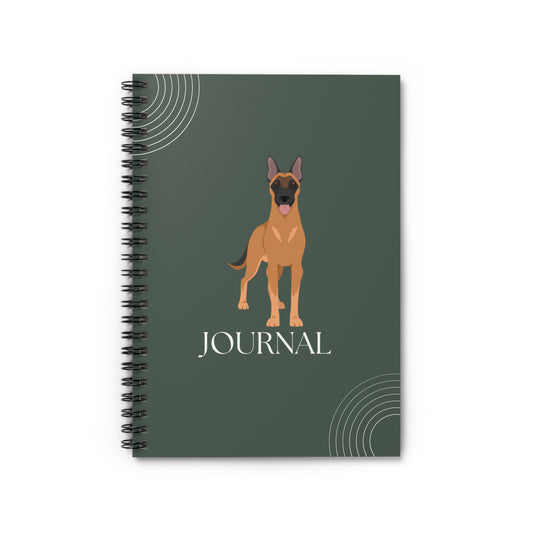 Belgian Malinois College Ruled Spiral Notebook