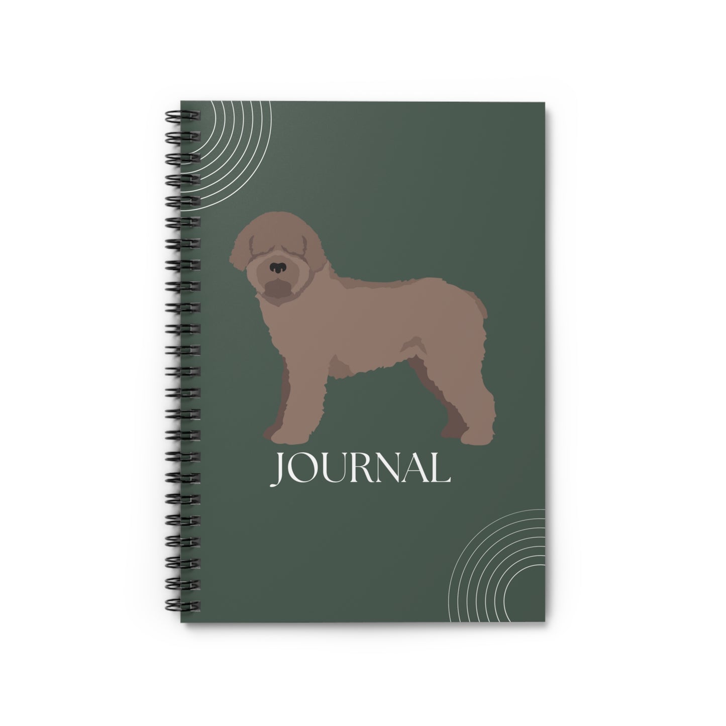 Spanish Water Dog College Ruled Spiral Notebook