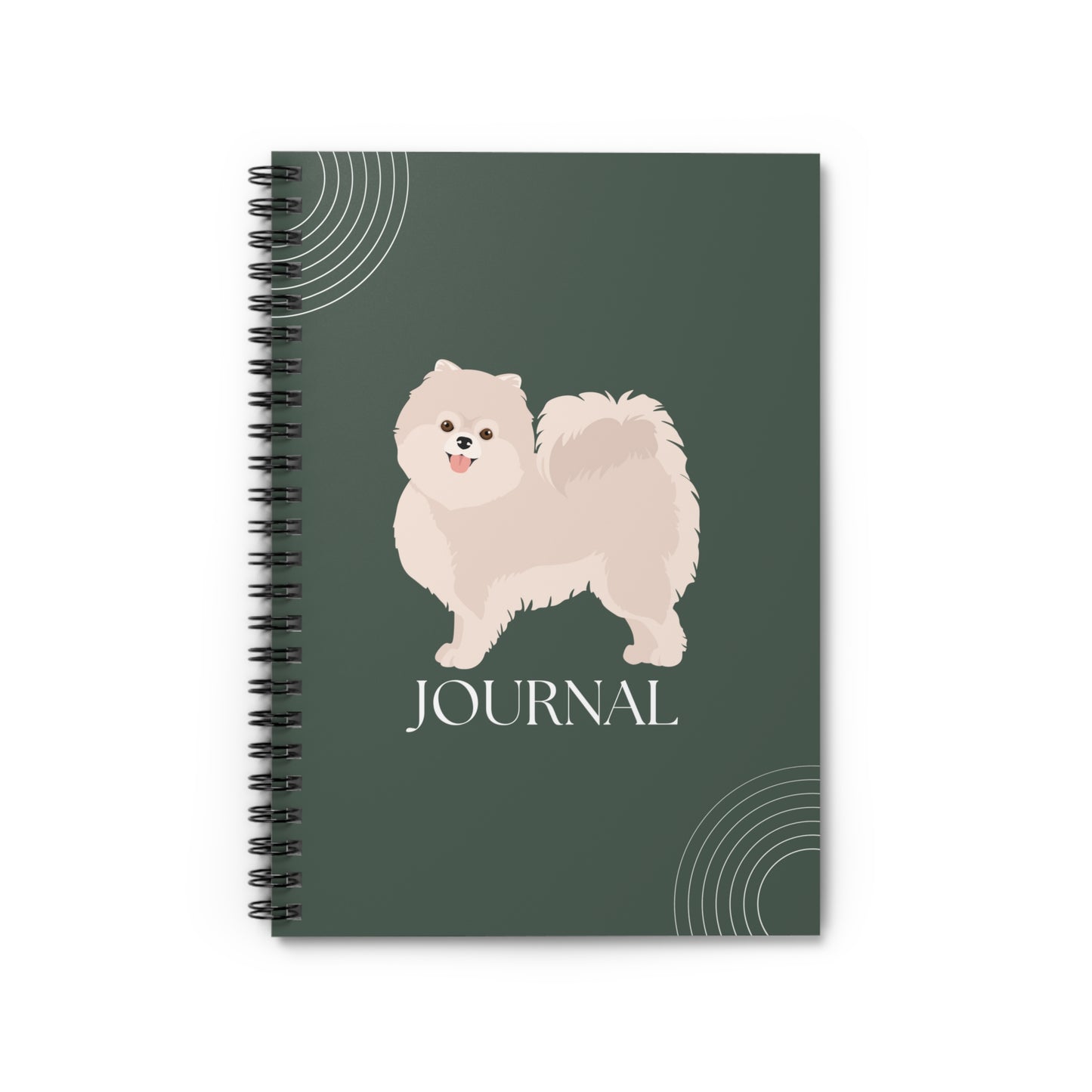 Pomeranian College Ruled Spiral Notebook