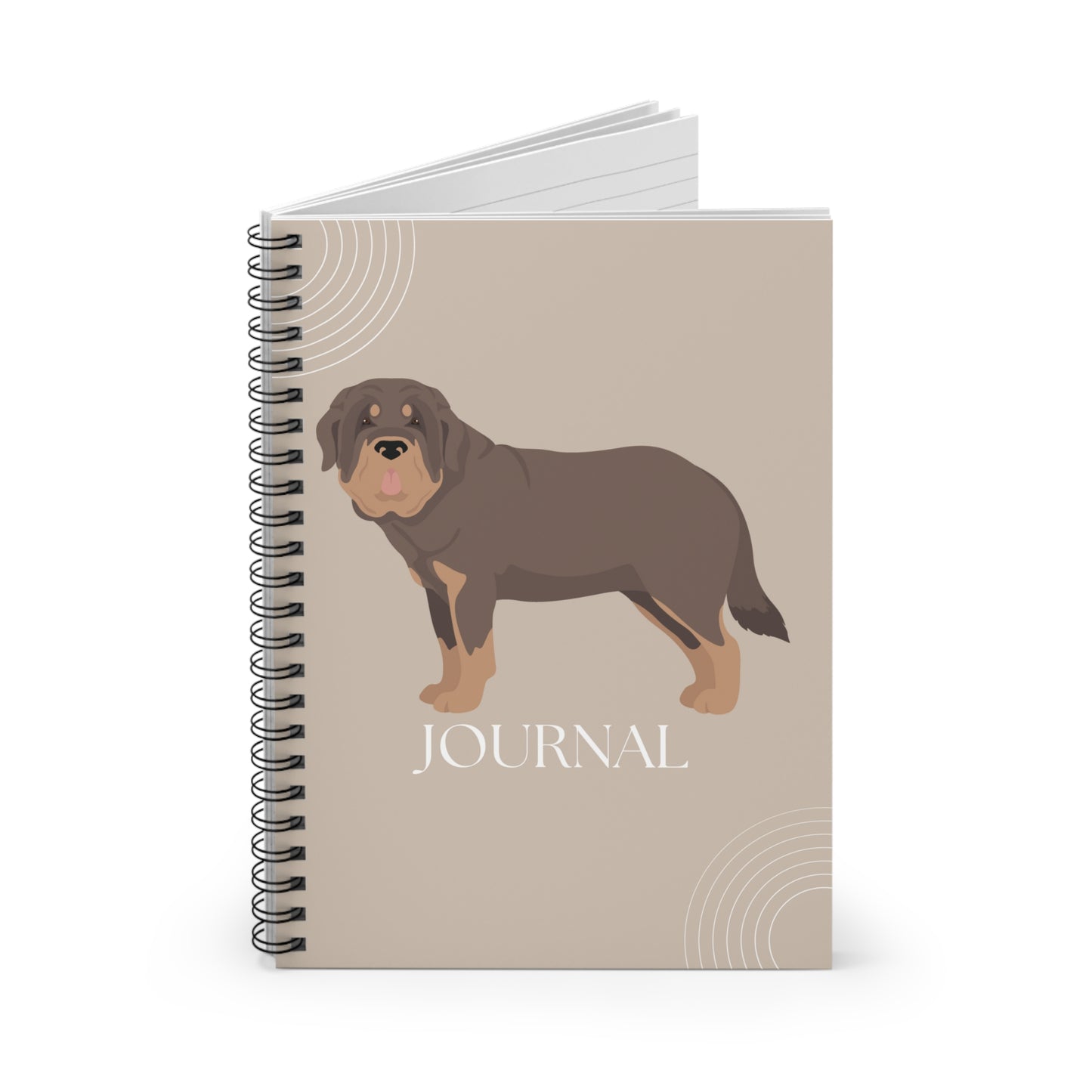 Spanish Mastiff College Ruled Spiral Notebook