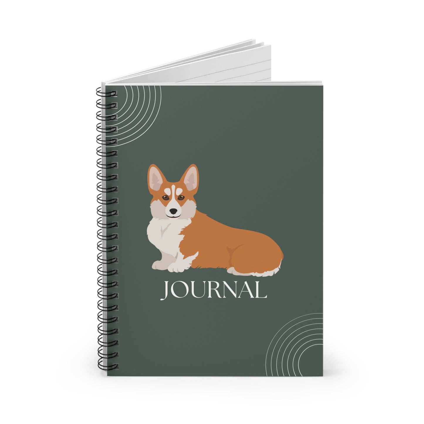 Pembroke Welsh Corgi College Ruled Spiral Notebook