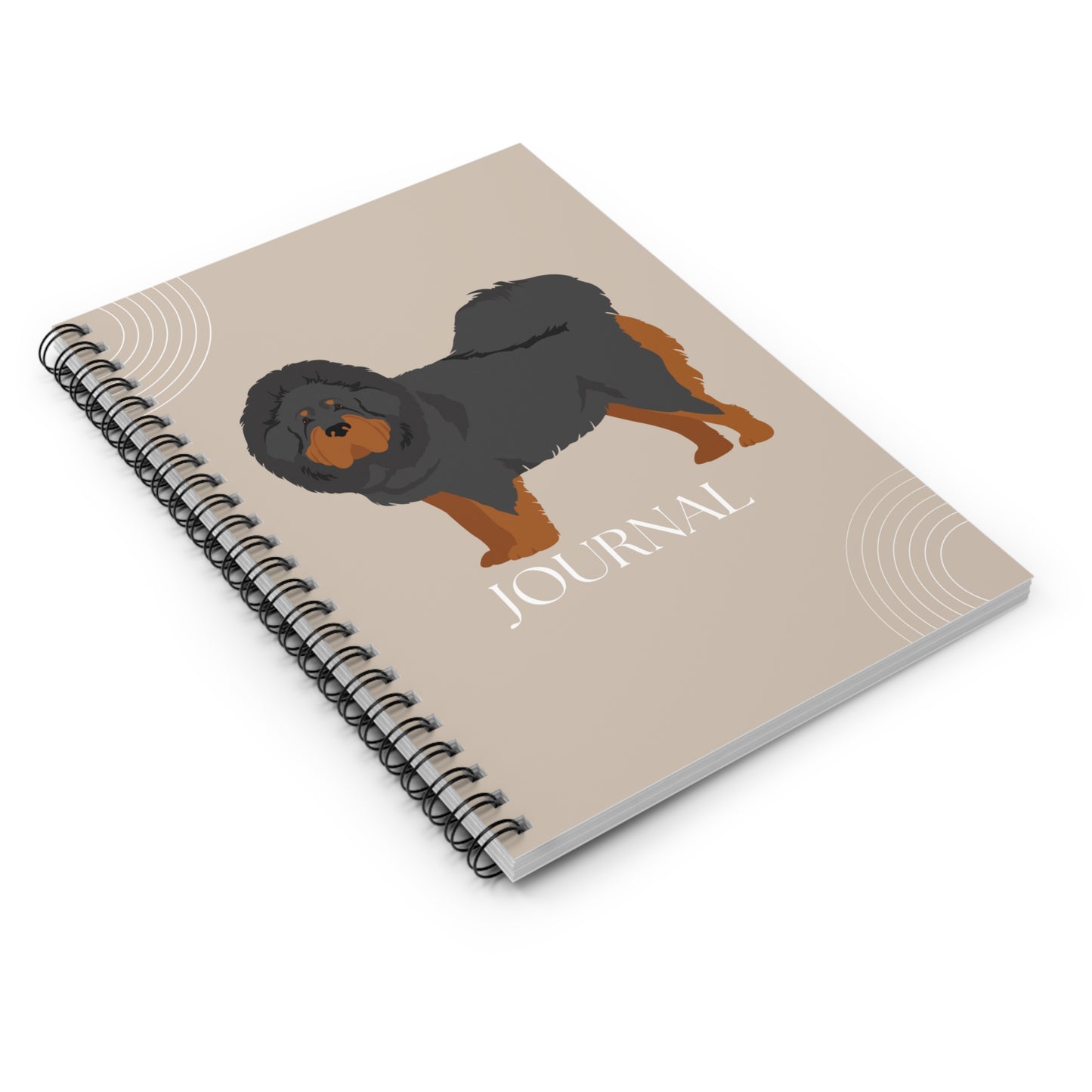 Tibetan Mastiff College Ruled Spiral Notebook