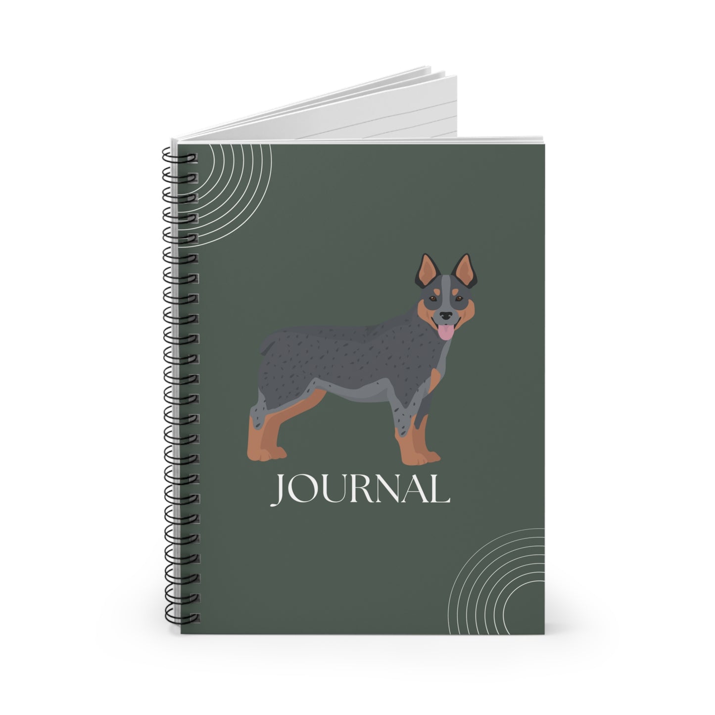 Australian Cattle Dog College Ruled Spiral Notebook