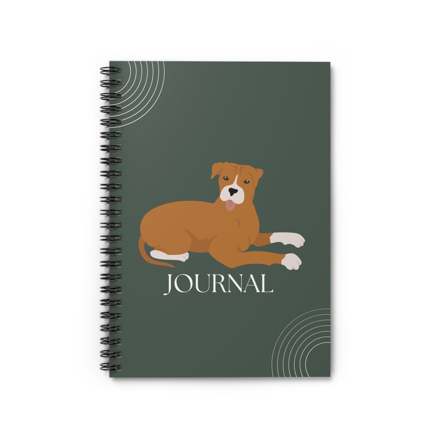 American Staffordshire Terrier College Ruled Spiral Notebook