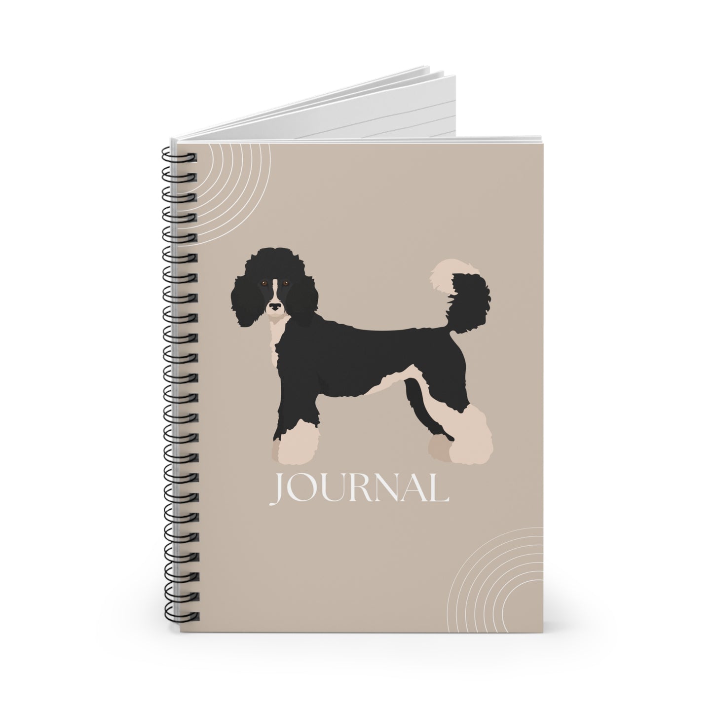 Standard Poodle College Ruled Spiral Notebook