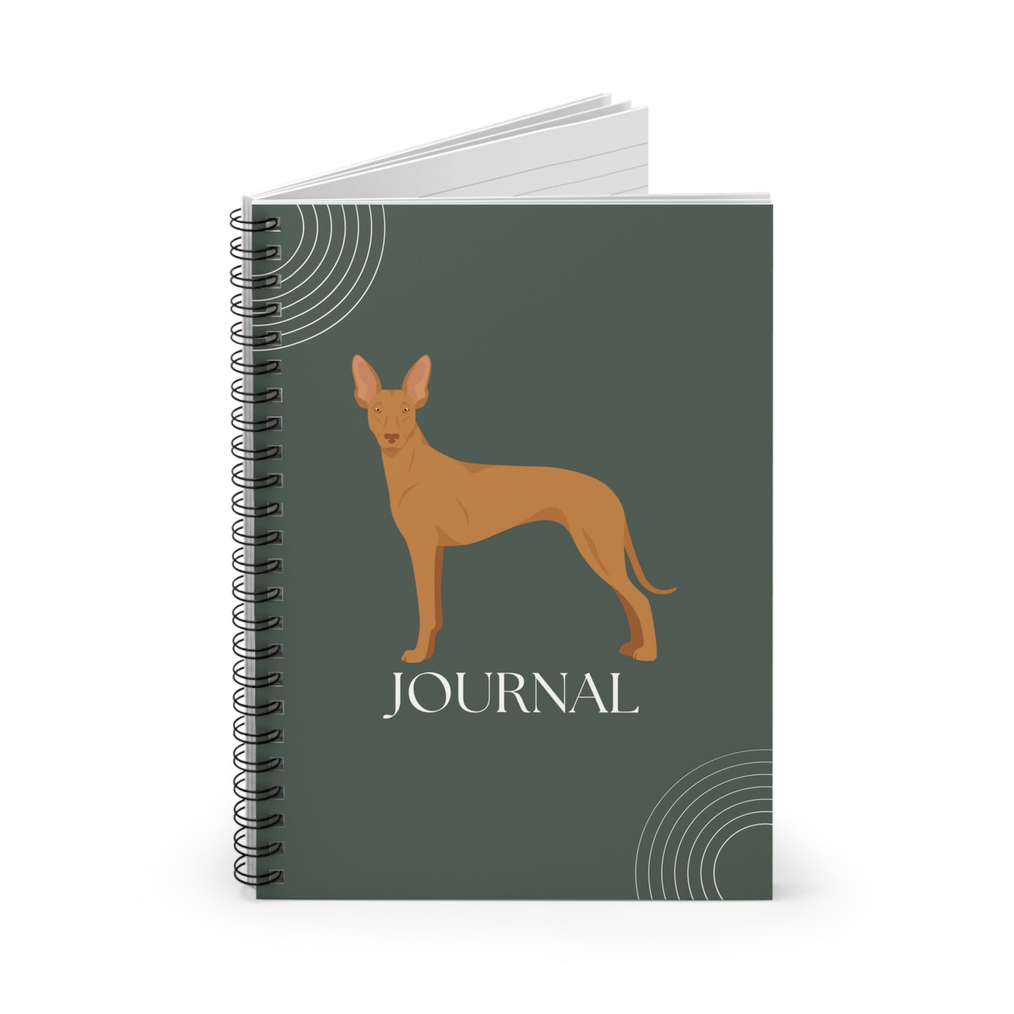 Cirneco dell'Etna College Ruled Spiral Notebook
