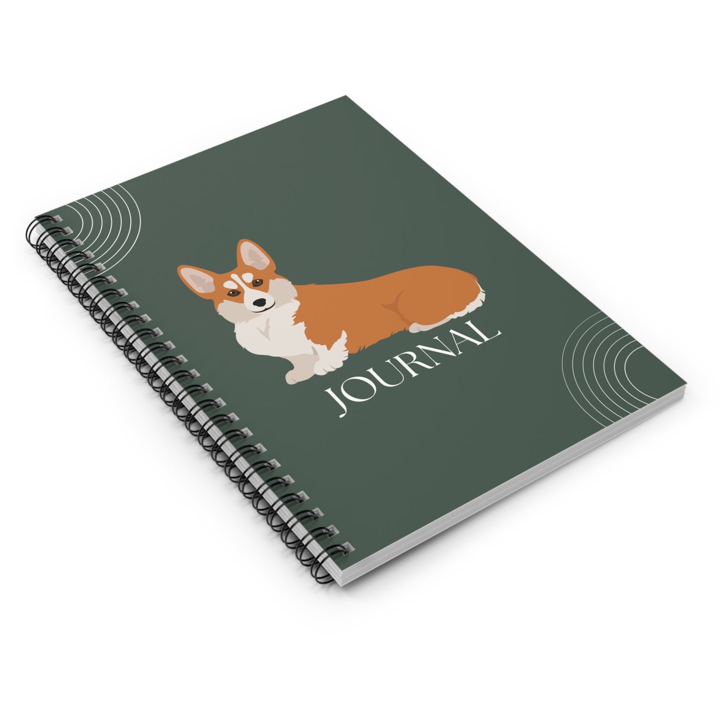 Pembroke Welsh Corgi College Ruled Spiral Notebook