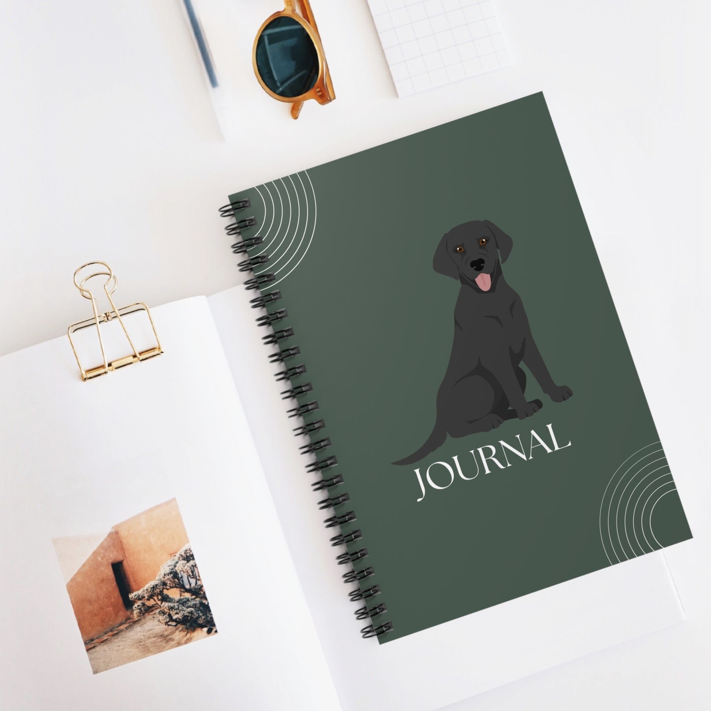 Flat-Coated Retriever College Ruled Spiral Notebook