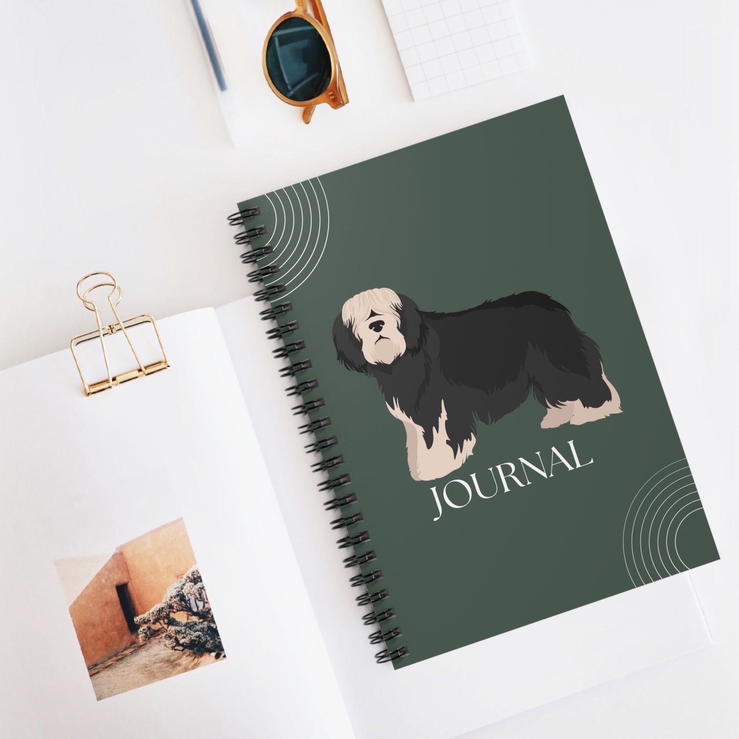 Polish Lowland Sheepdog College Ruled Spiral Notebook