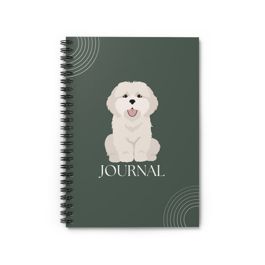 Coton de Tulear College Ruled Spiral Notebook