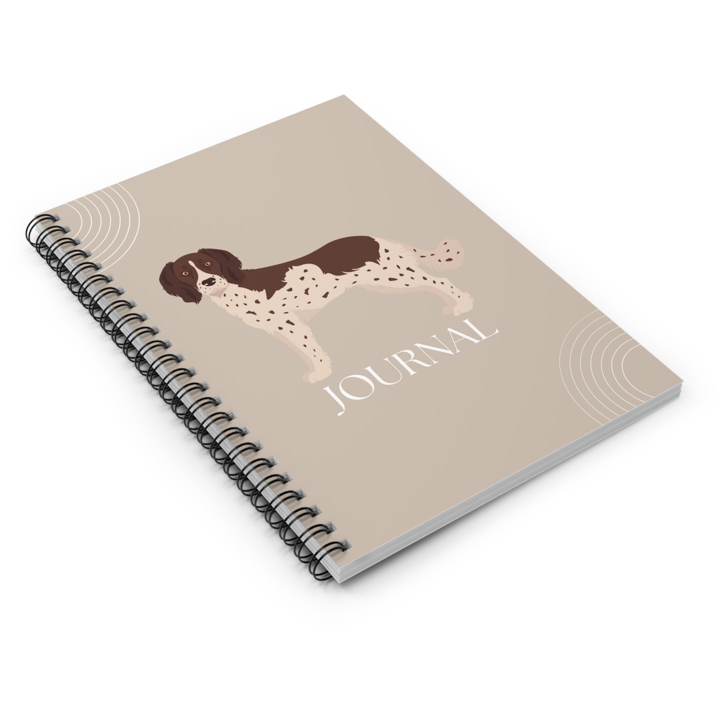 Small Munsterlander College Ruled Spiral Notebook