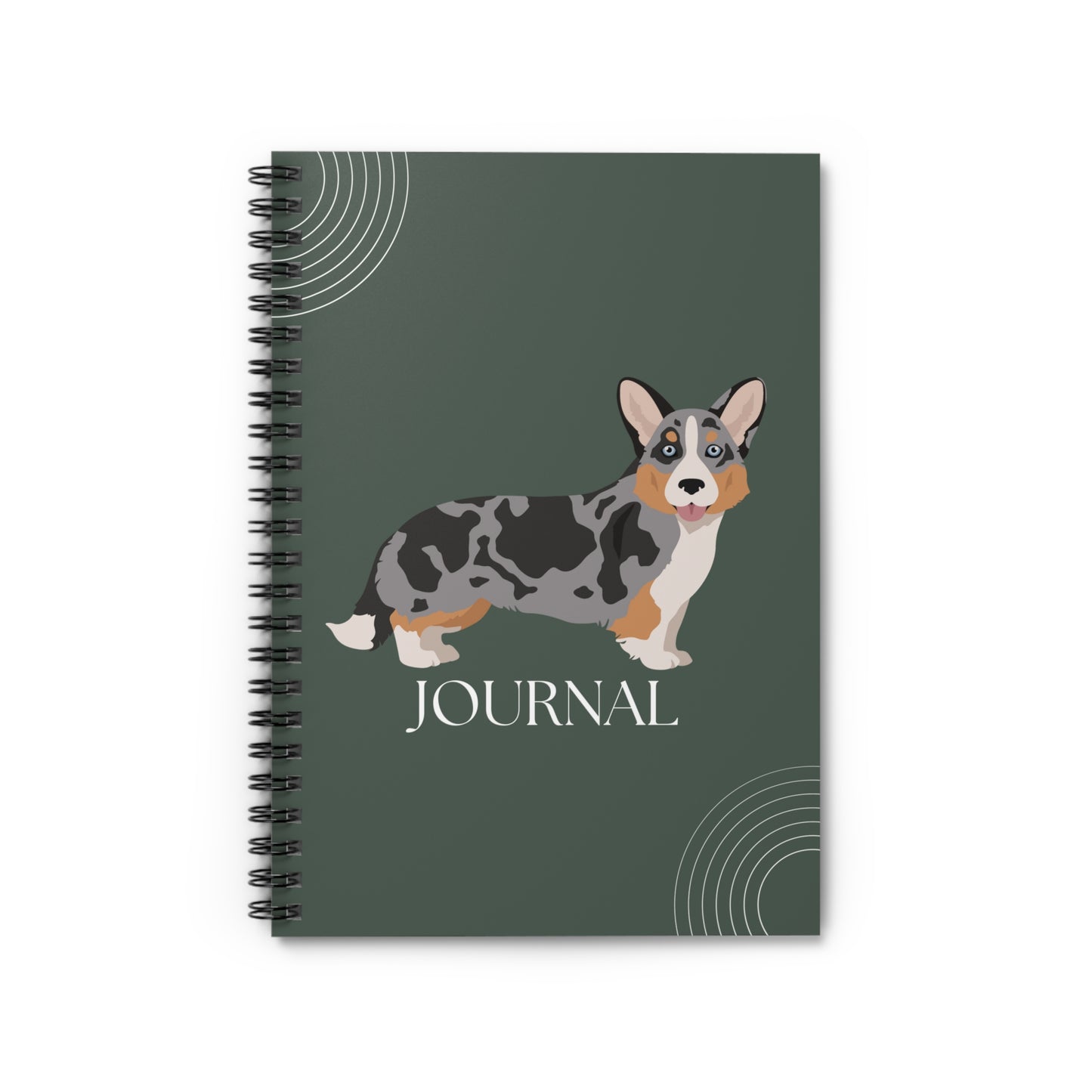 Cardigan Welsh Corgi College Ruled Spiral Notebook