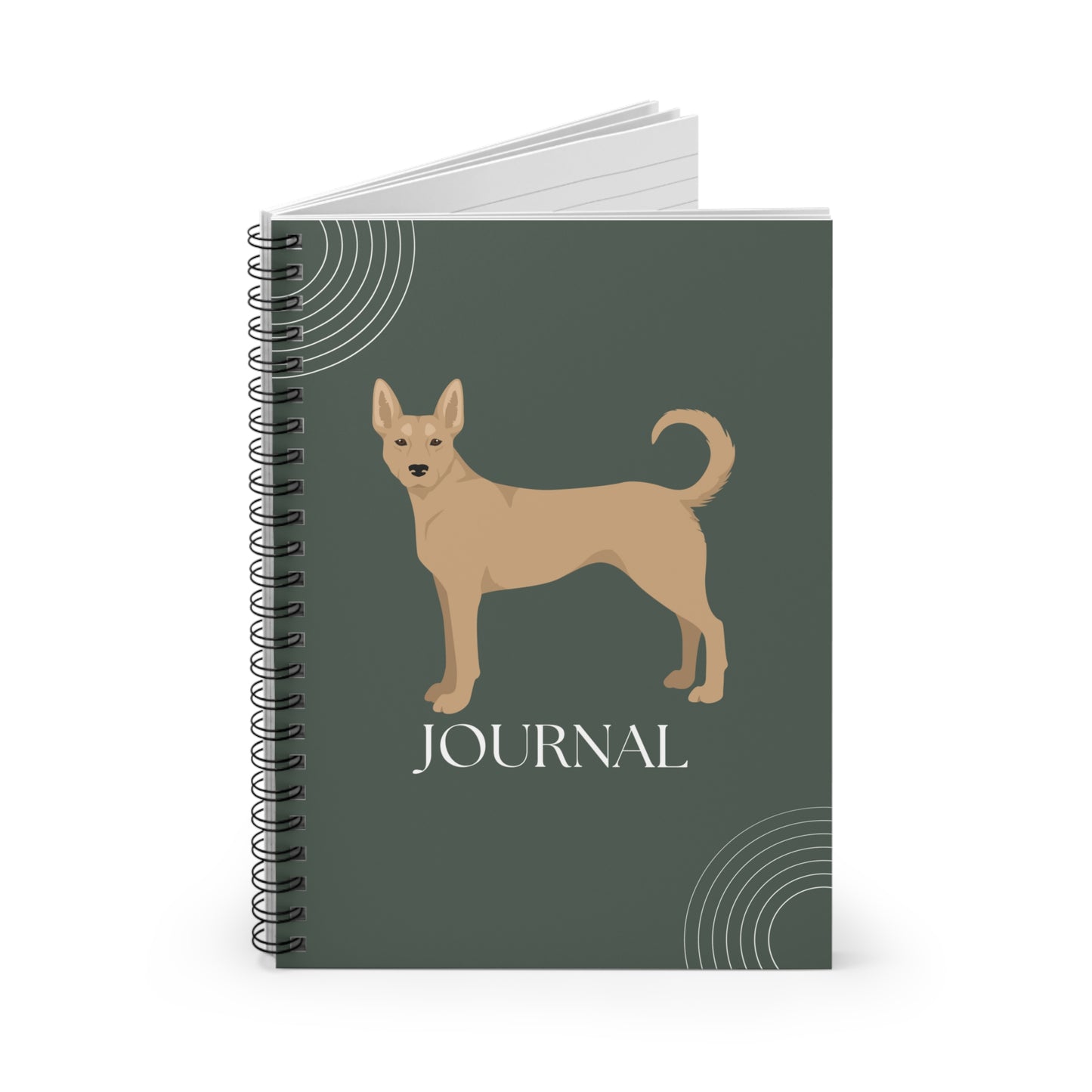 Carolina Dog College Ruled Spiral Notebook