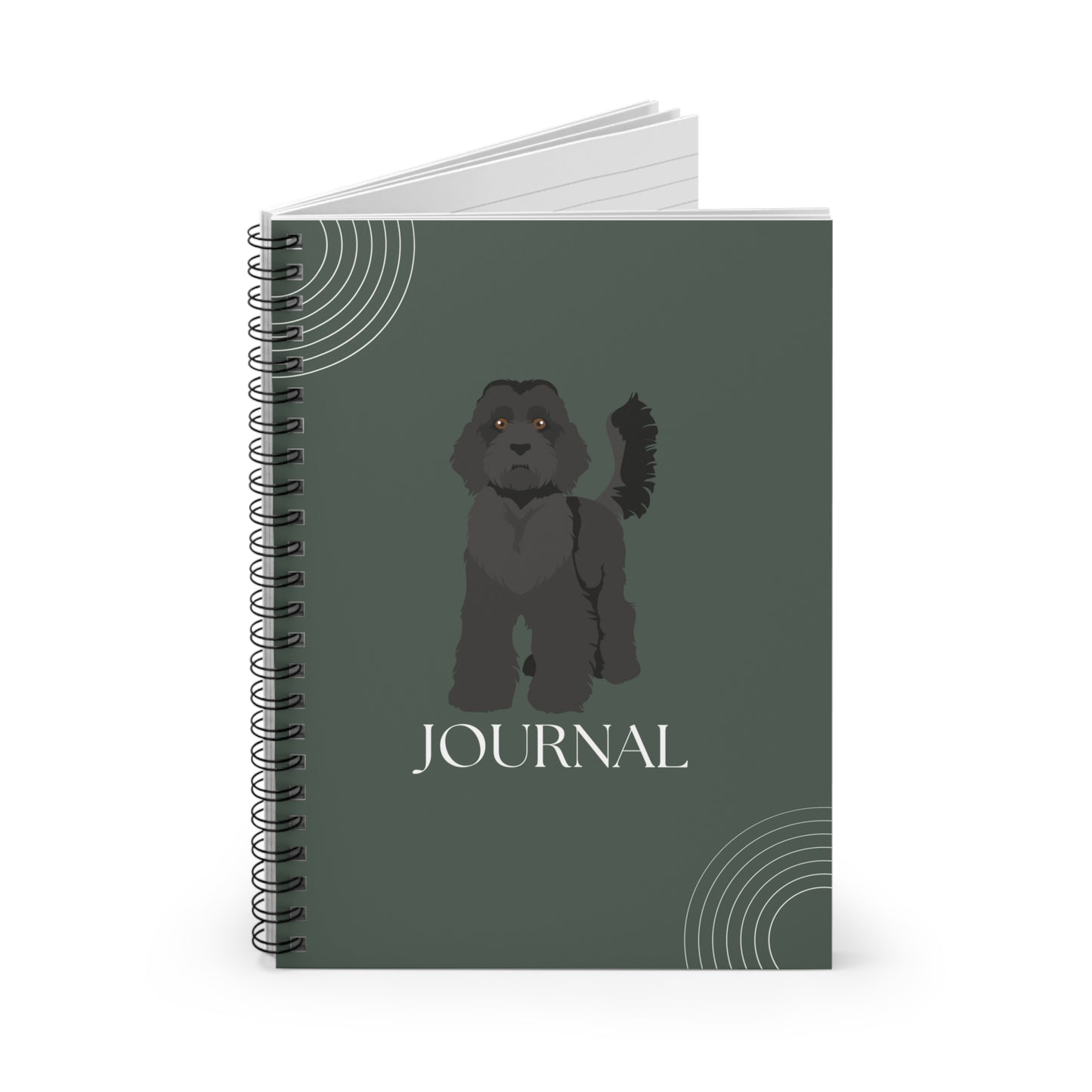 Standard Labradoodle College Ruled Spiral Notebook