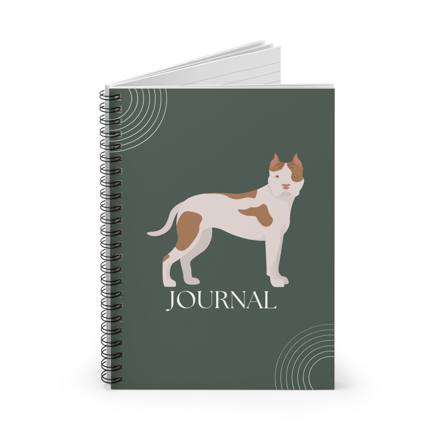 Staffordshire Bull Terrier College Ruled Spiral Notebook