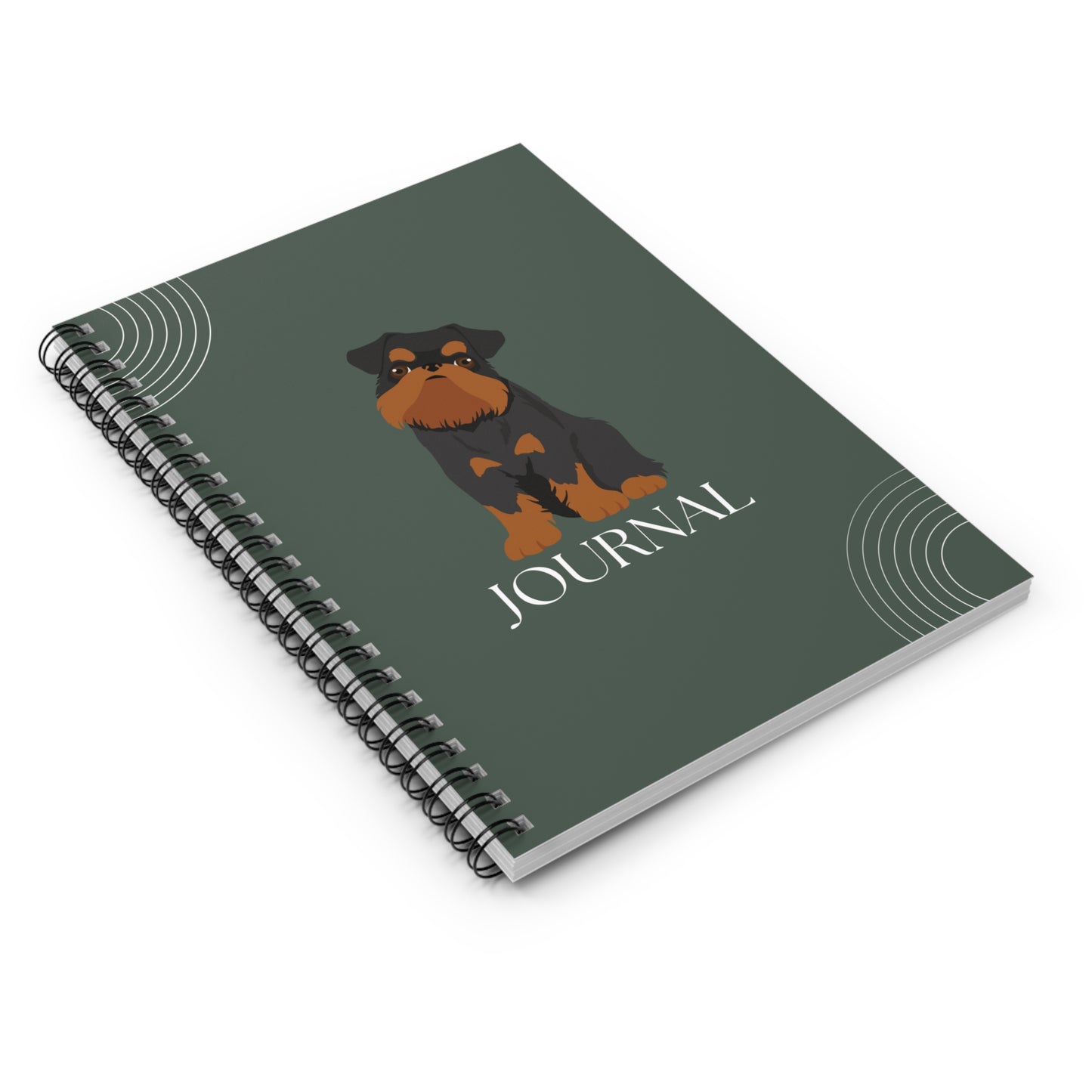 Brussels Griffon College Ruled Spiral Notebook