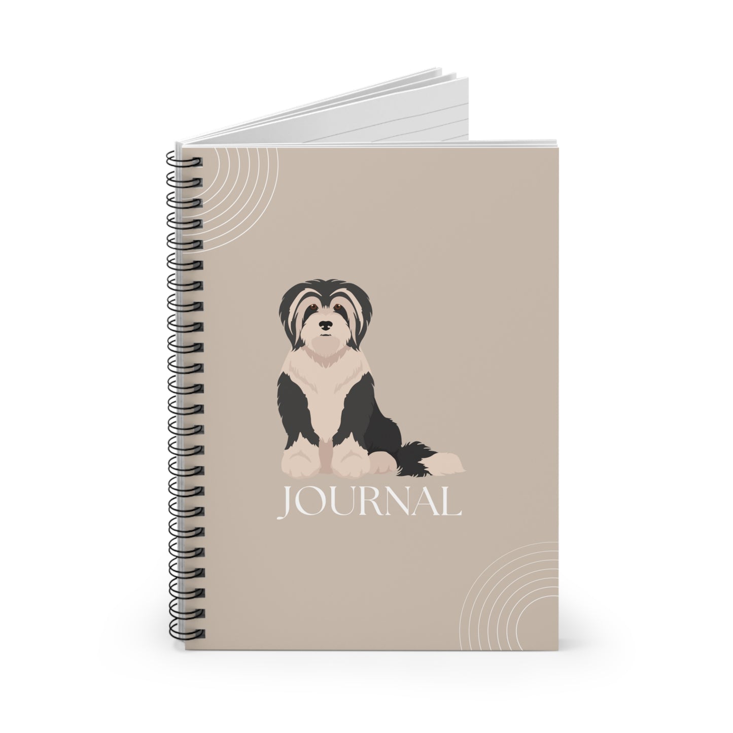 Tibetan Terrier College Ruled Spiral Notebook